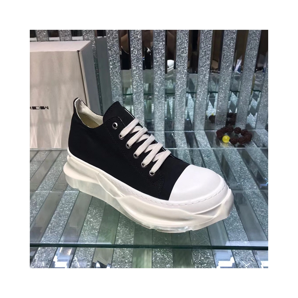 Rick Owens DRKSHDW Strobe Cotton Denim Abstract Low Black Milk,RICK OWENS,Other Brand Reps Sneakers
