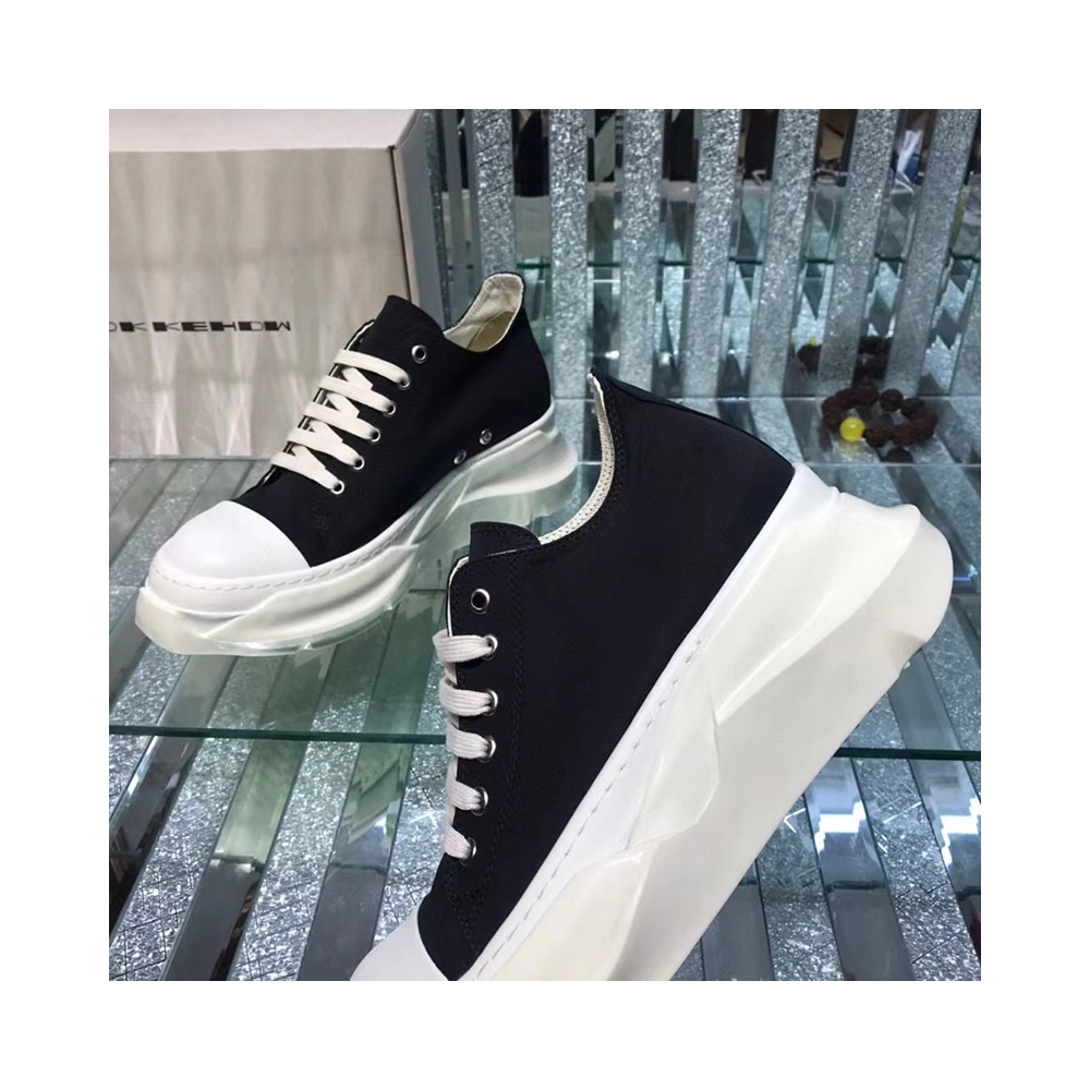 Rick Owens DRKSHDW Strobe Cotton Denim Abstract Low Black Milk,RICK OWENS,Other Brand Reps Sneakers