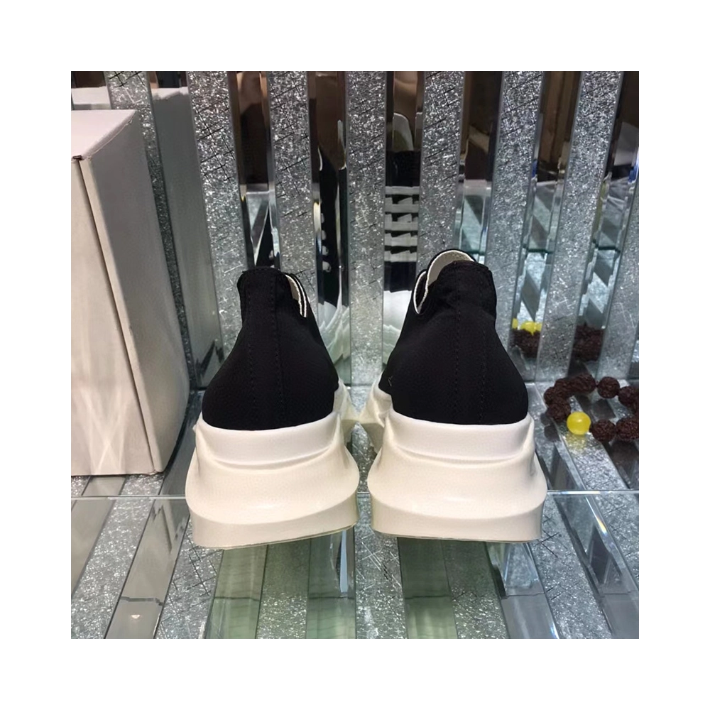 Rick Owens DRKSHDW Strobe Cotton Denim Abstract Low Black Milk,RICK OWENS,Other Brand Reps Sneakers