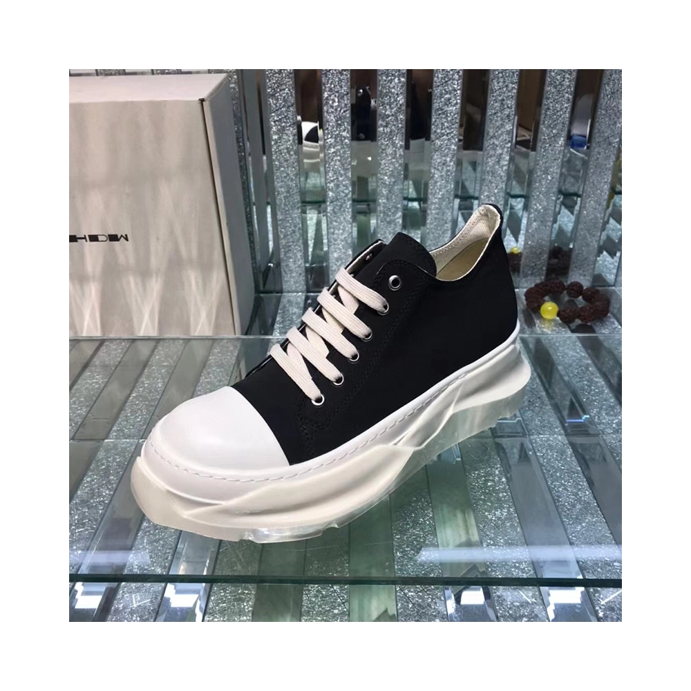 Rick Owens DRKSHDW Strobe Cotton Denim Abstract Low Black Milk,RICK OWENS,Other Brand Reps Sneakers