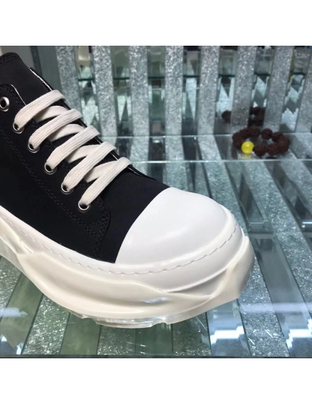Rick Owens DRKSHDW Strobe Cotton Denim Abstract Low Black Milk,RICK OWENS,Other Brand Reps Sneakers
