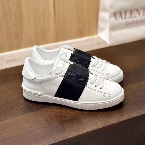 VALENTIINO CALFSKIN OPEN SNEAKER BLACK,VALENTINO,Other Brand Reps Sneakers