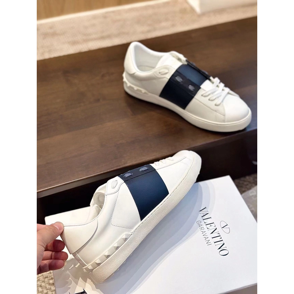 VALENTIINO CALFSKIN OPEN SNEAKER,VALENTINO,Other Brand Reps Sneakers