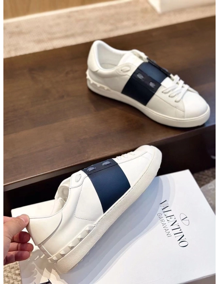 VALENTIINO CALFSKIN OPEN SNEAKER,VALENTINO,Other Brand Reps Sneakers