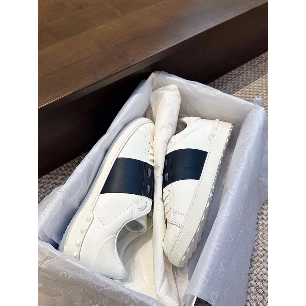 VALENTIINO CALFSKIN OPEN SNEAKER,VALENTINO,Other Brand Reps Sneakers