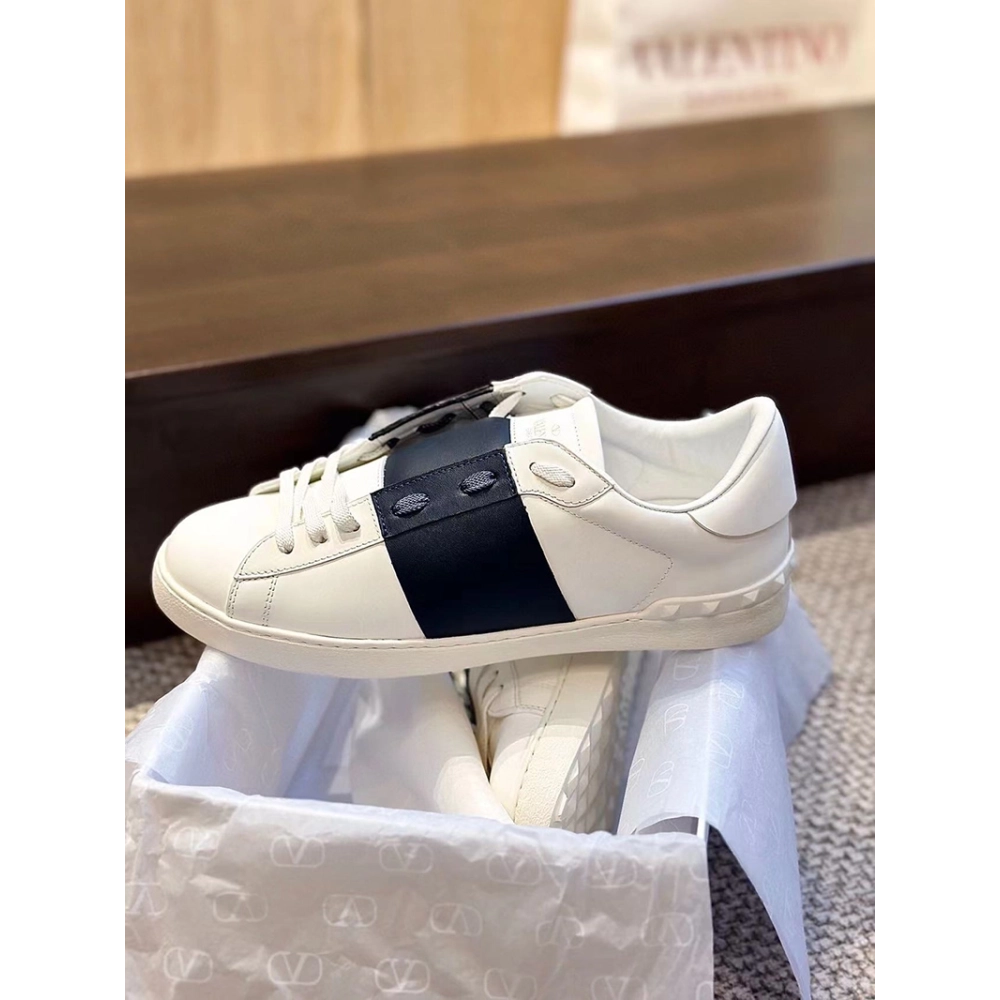 VALENTIINO CALFSKIN OPEN SNEAKER,VALENTINO,Other Brand Reps Sneakers