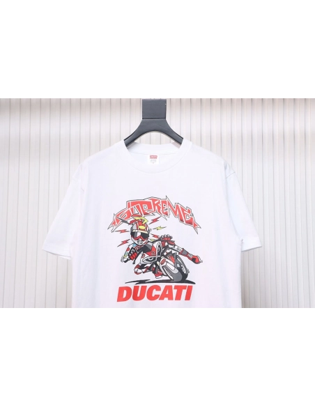 Supreme Ducati co-branded printed short-sleeved T-shirt TSK3,All order with free shipping Cheap Supreme with free shipping