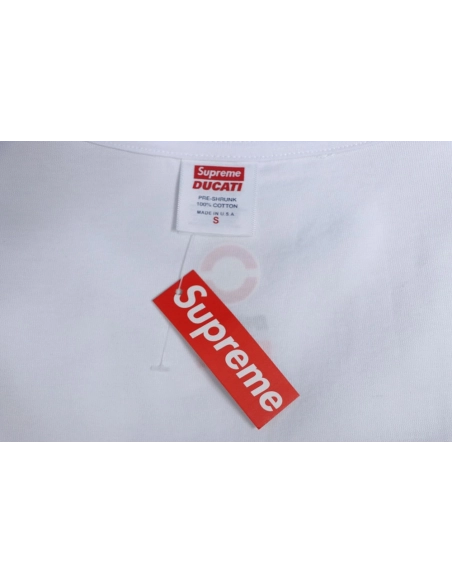 Supreme Ducati co-branded printed short-sleeved T-shirt TSK3,All order with free shipping Cheap Supreme with free shipping