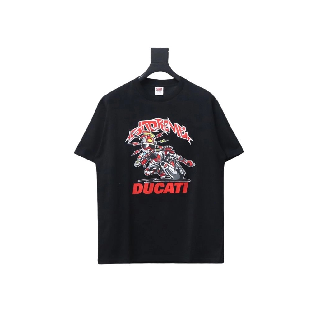 Supreme Ducati co-branded printed short-sleeved T-shirt TSK2,All order with free shipping Cheap Supreme with free shipping