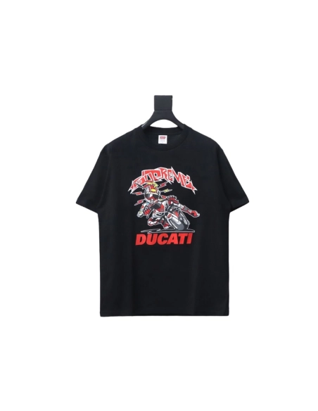 Supreme Ducati co-branded printed short-sleeved T-shirt TSK2,All order with free shipping Cheap Supreme with free shipping