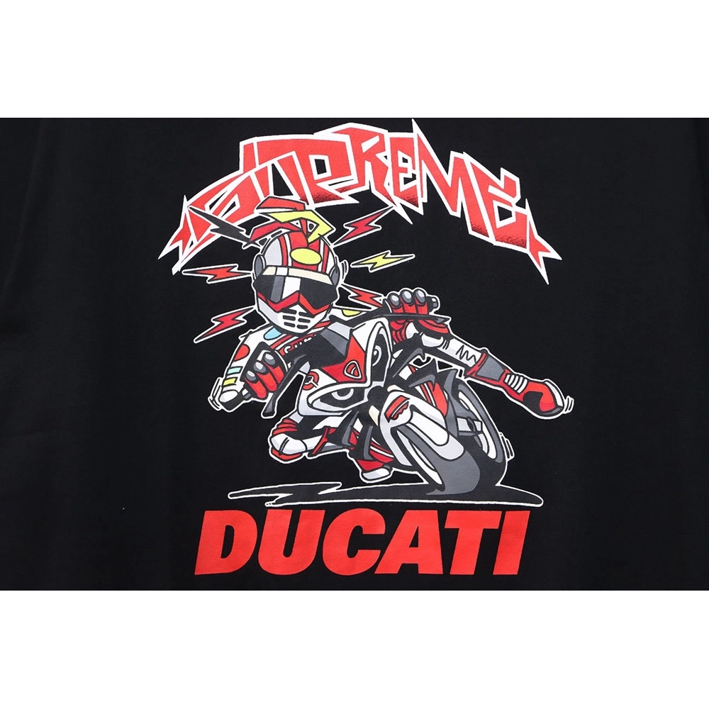 Supreme Ducati co-branded printed short-sleeved T-shirt TSK2,All order with free shipping Cheap Supreme with free shipping