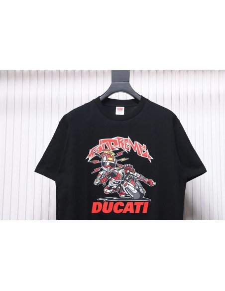 Supreme Ducati co-branded printed short-sleeved T-shirt TSK2,All order with free shipping Cheap Supreme with free shipping