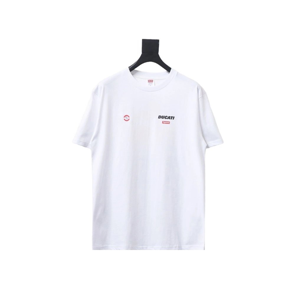 Supreme Ducati co-branded printed short-sleeved T-shirt TSK1,All order with free shipping Cheap Supreme with free shipping
