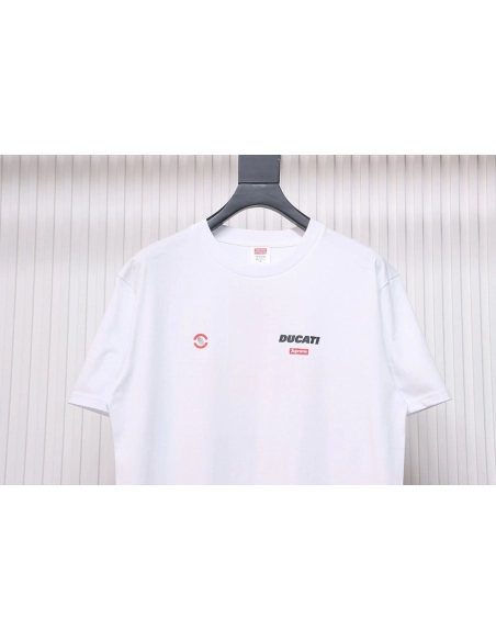 Supreme Ducati co-branded printed short-sleeved T-shirt TSK1,All order with free shipping Cheap Supreme with free shipping