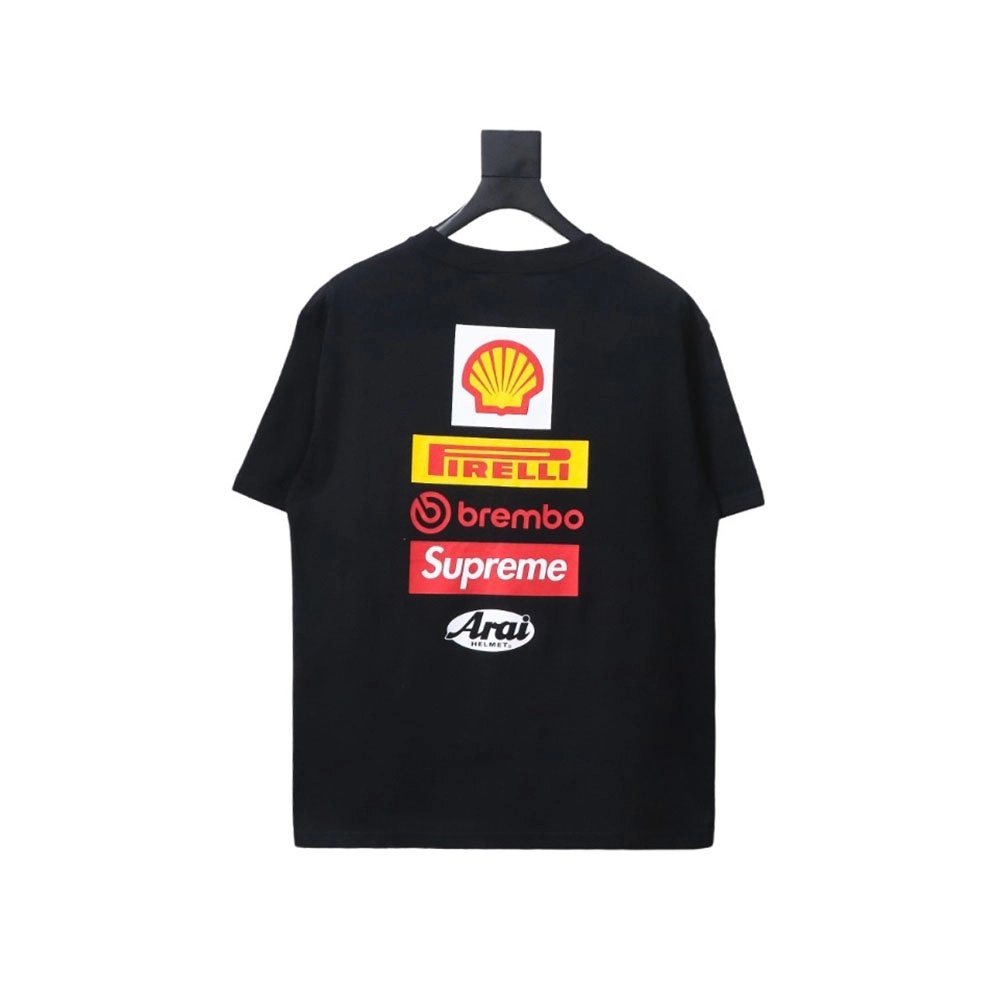 Supreme Ducati co-branded printed short-sleeved T-shirt,All order with free shipping Cheap Supreme with free shipping