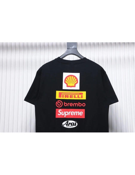 Supreme Ducati co-branded printed short-sleeved T-shirt,All order with free shipping Cheap Supreme with free shipping