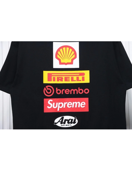 Supreme Ducati co-branded printed short-sleeved T-shirt,All order with free shipping Cheap Supreme with free shipping