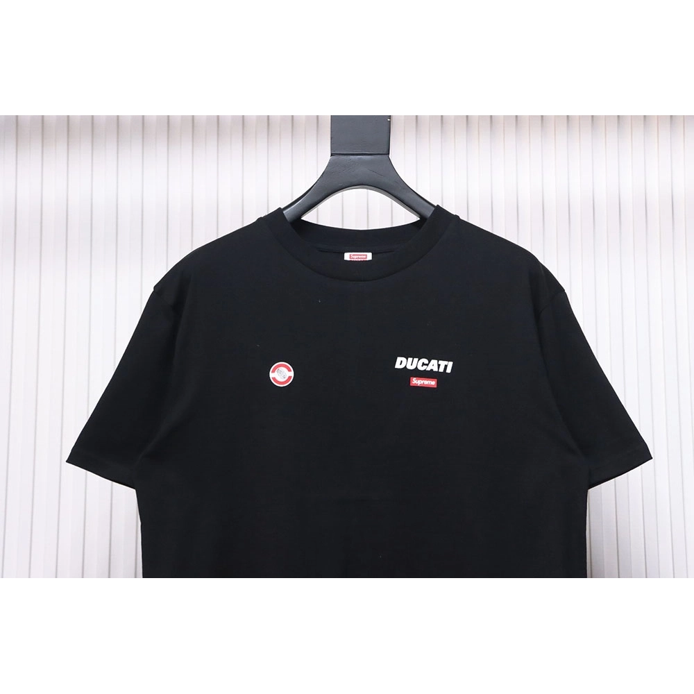 Supreme Ducati co-branded printed short-sleeved T-shirt,All order with free shipping Cheap Supreme with free shipping