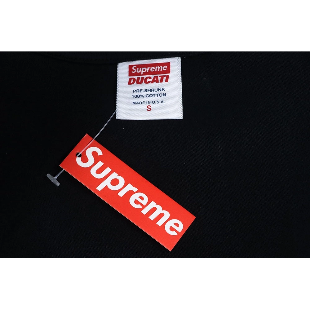 Supreme Ducati co-branded printed short-sleeved T-shirt,All order with free shipping Cheap Supreme with free shipping