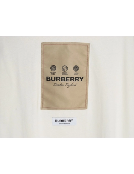 Burberry chest label short sleeve T-shirt,All order with free shipping Burberry
