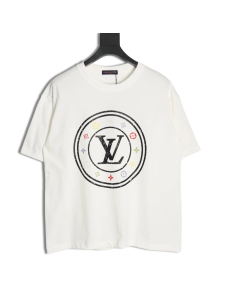 Reps Louis Vuitton circle monogram short-sleeved T-shirt,All order with free shipping Reps Louis Vuitton
