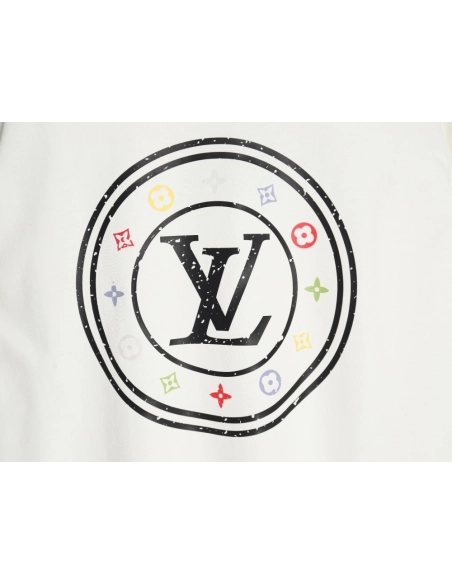 Reps Louis Vuitton circle monogram short-sleeved T-shirt,All order with free shipping Reps Louis Vuitton