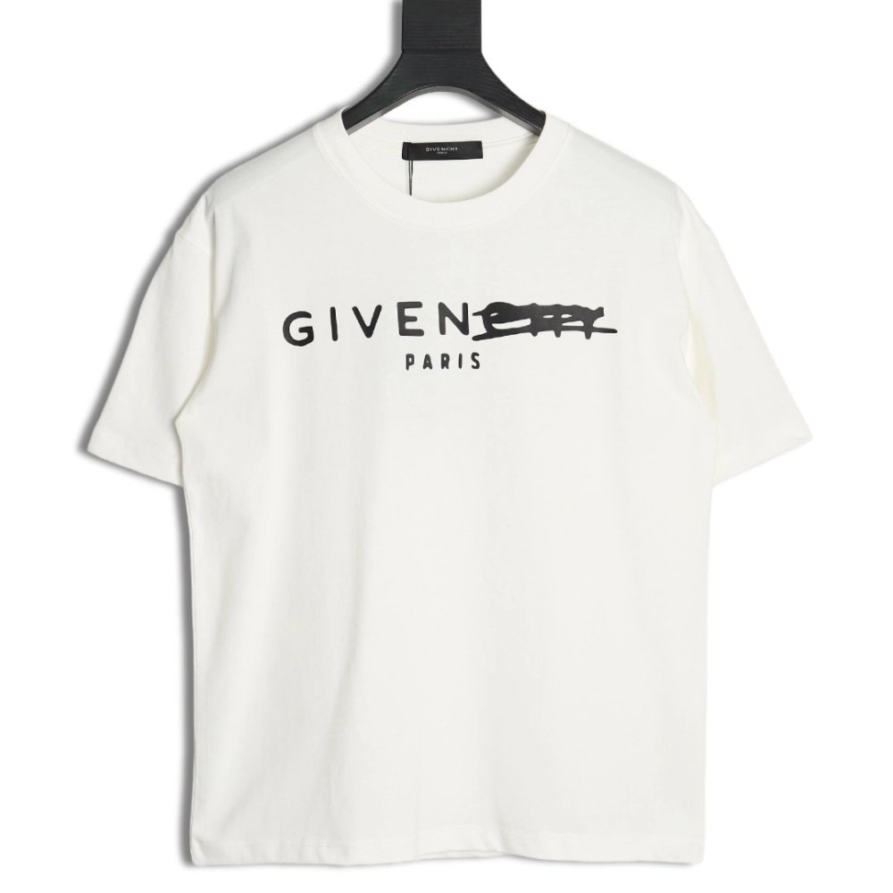 Givenchy altered lettering short-sleeved T-shirt,All order with free shipping Givenchy
