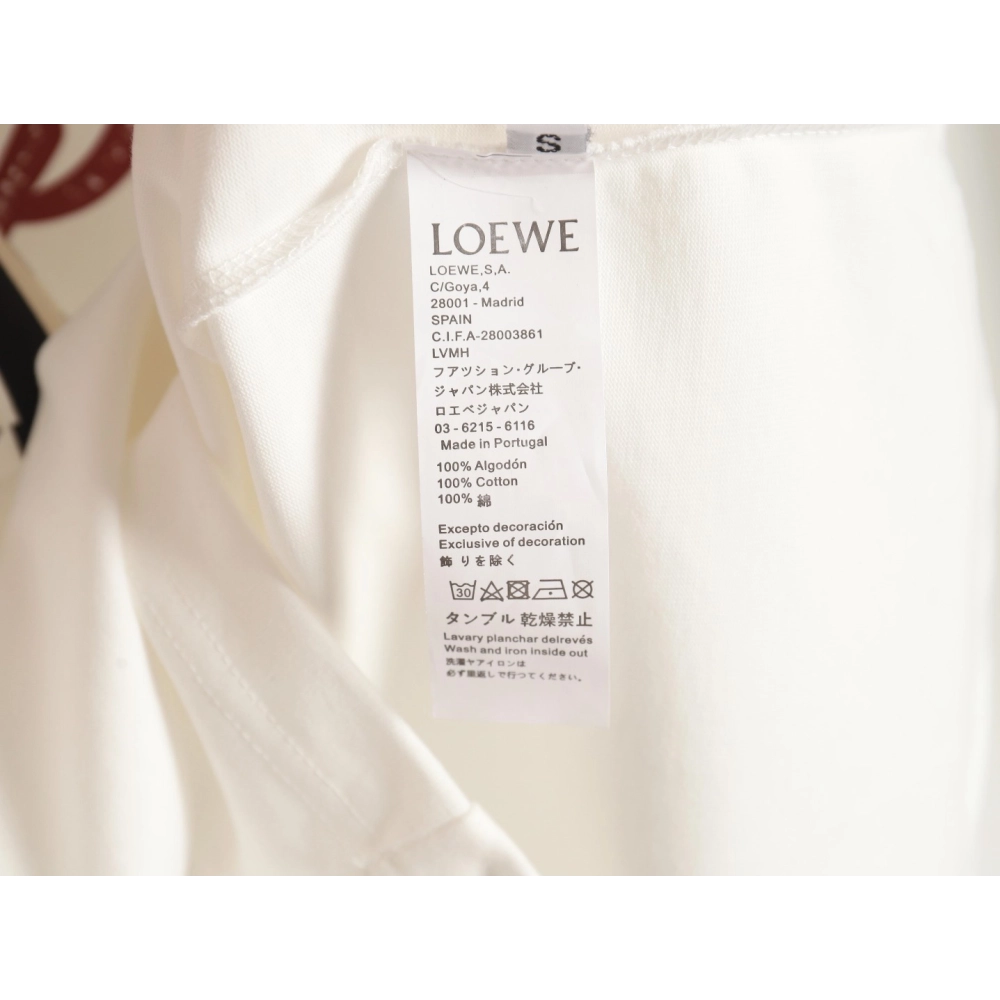 Loewe Overlapping Lettering Short Sleeve T-Shirt,All order with free shipping Loewe
