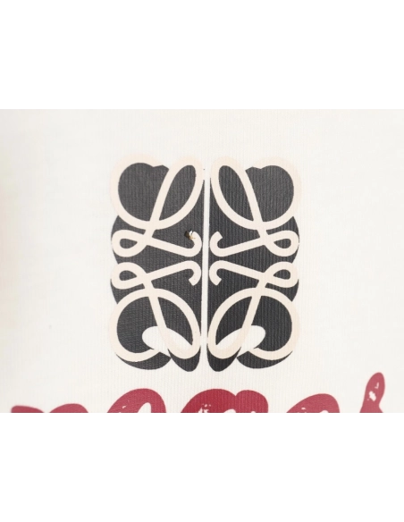 Loewe Overlapping Lettering Short Sleeve T-Shirt,All order with free shipping Loewe