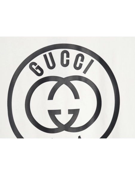 Reps Gucci Circle Short Sleeve T-Shirt,All order with free shipping Reps Gucci