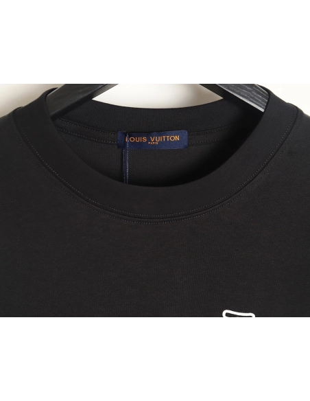 Reps Louis Vuitton line logo short-sleeved T-shirt TSK1,All order with free shipping Reps Louis Vuitton
