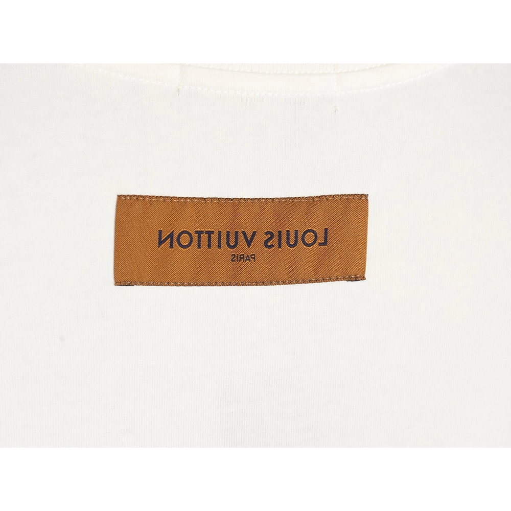 Reps Louis Vuitton line logo short-sleeved T-shirt,All order with free shipping Reps Louis Vuitton