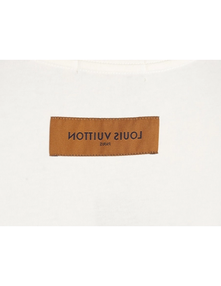 Reps Louis Vuitton line logo short-sleeved T-shirt,All order with free shipping Reps Louis Vuitton