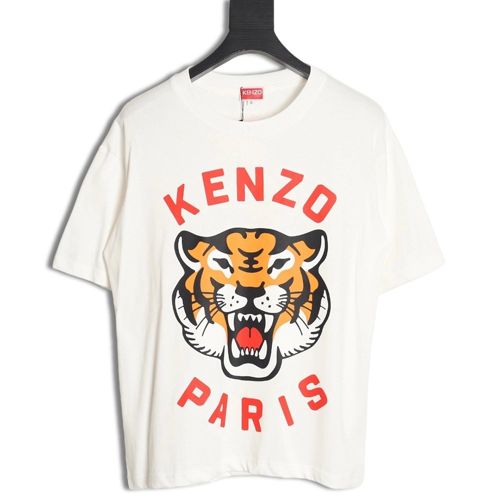 Kenzo tiger head short-sleeved T-shirt,All order with free shipping Kenzo