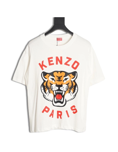 Kenzo tiger head short-sleeved T-shirt,All order with free shipping Kenzo