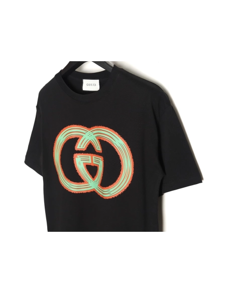 Reps Gucci Big Double G Short Sleeve T-shirt TSK1,All order with free shipping Reps Gucci