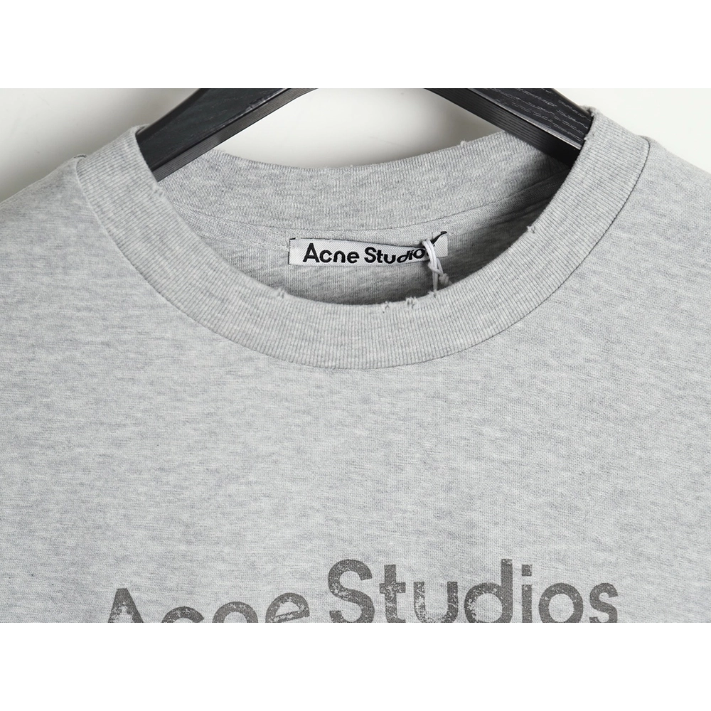 Acne Studios Gradient Mottled 1996 Lettering Print Short Sleeve T-shirt,All order with free shipping Acne Studios