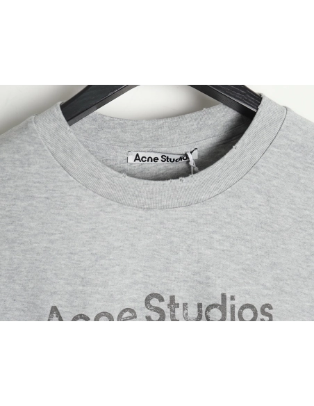 Acne Studios Gradient Mottled 1996 Lettering Print Short Sleeve T-shirt,All order with free shipping Acne Studios