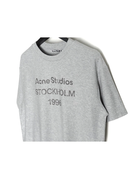 Acne Studios Gradient Mottled 1996 Lettering Print Short Sleeve T-shirt,All order with free shipping Acne Studios