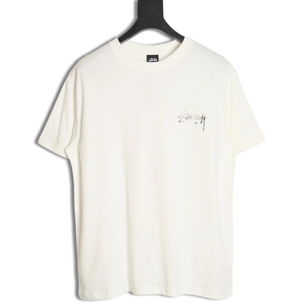 Stussy mercury print short-sleeved T-shirt,All order with free shipping Stussy