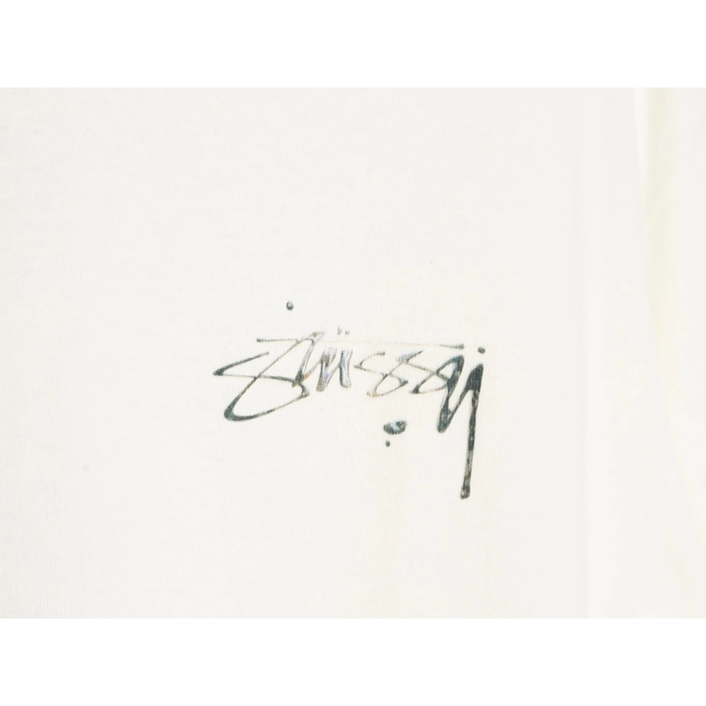 Stussy mercury print short-sleeved T-shirt,All order with free shipping Stussy