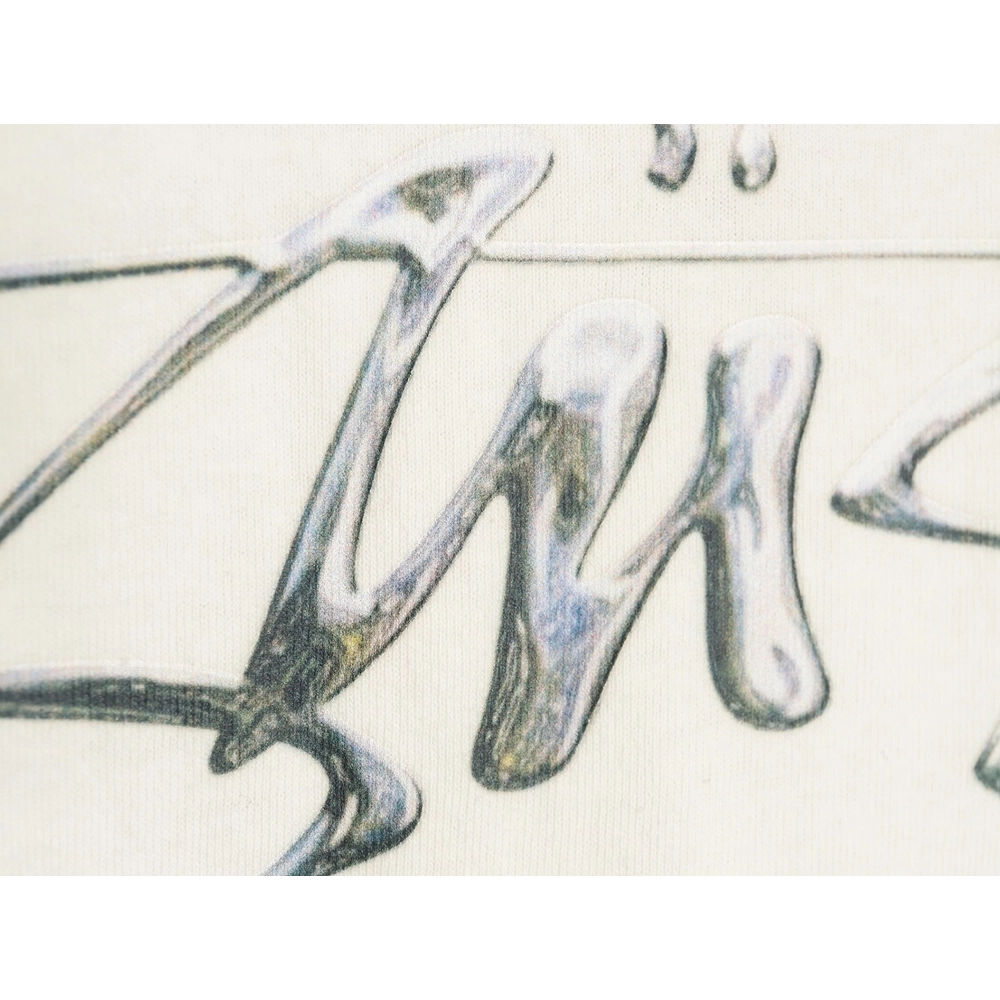 Stussy mercury print short-sleeved T-shirt,All order with free shipping Stussy