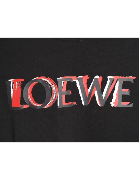 Loewe 24SS painted letter short-sleeved T-shirt,All order with free shipping Loewe