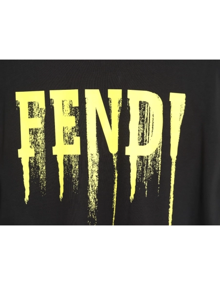 Fendi 24SS painted lettering short-sleeved T-shirt TSK1,All order with free shipping Fendi
