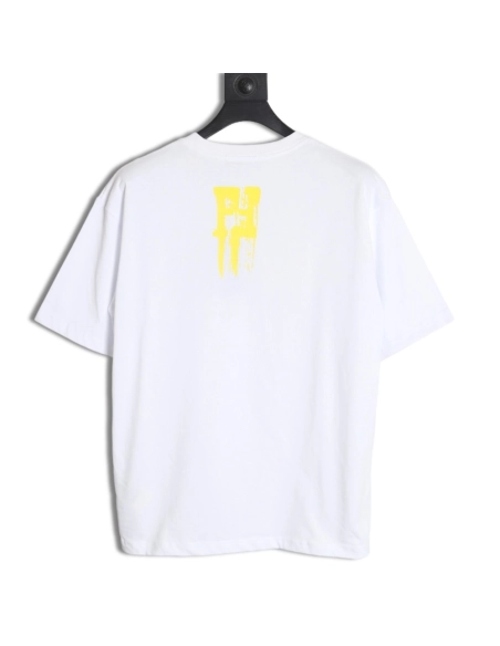 Fendi 24SS painted lettering short-sleeved T-shirt,All order with free shipping Fendi