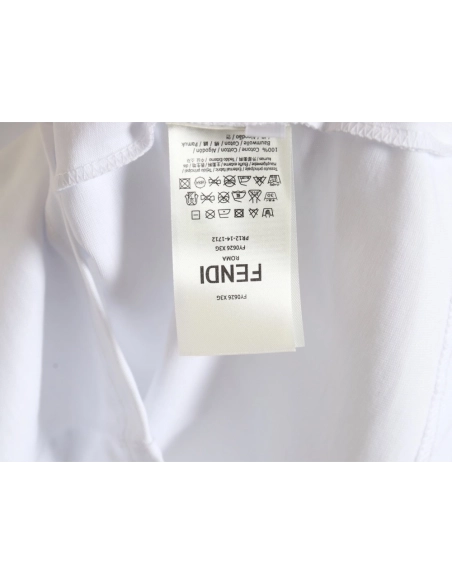 Fendi 24SS painted lettering short-sleeved T-shirt,All order with free shipping Fendi