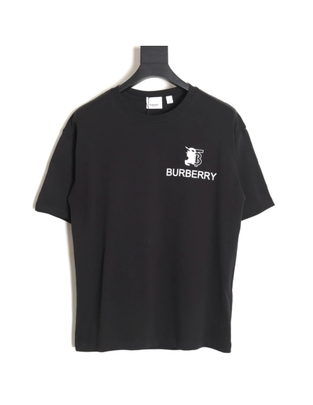 Burberry 24SS Spliced ??War Horse Short Sleeve T-Shirt TSK1,All order with free shipping Burberry