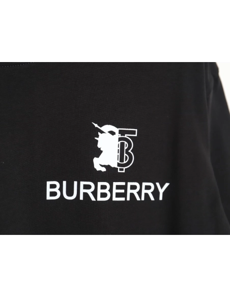 Burberry 24SS Spliced ??War Horse Short Sleeve T-Shirt TSK1,All order with free shipping Burberry