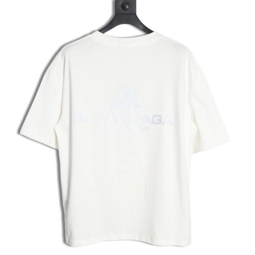 Balenciaga 24SS reflective lettering print short-sleeved T-shirt,All order with free shipping Balenciaga