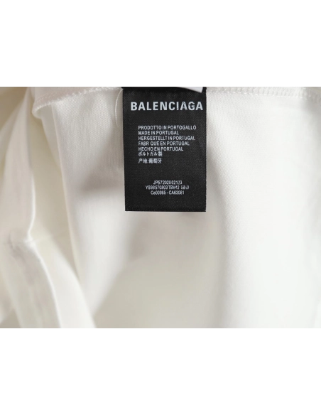 Balenciaga 24SS reflective lettering print short-sleeved T-shirt,All order with free shipping Balenciaga